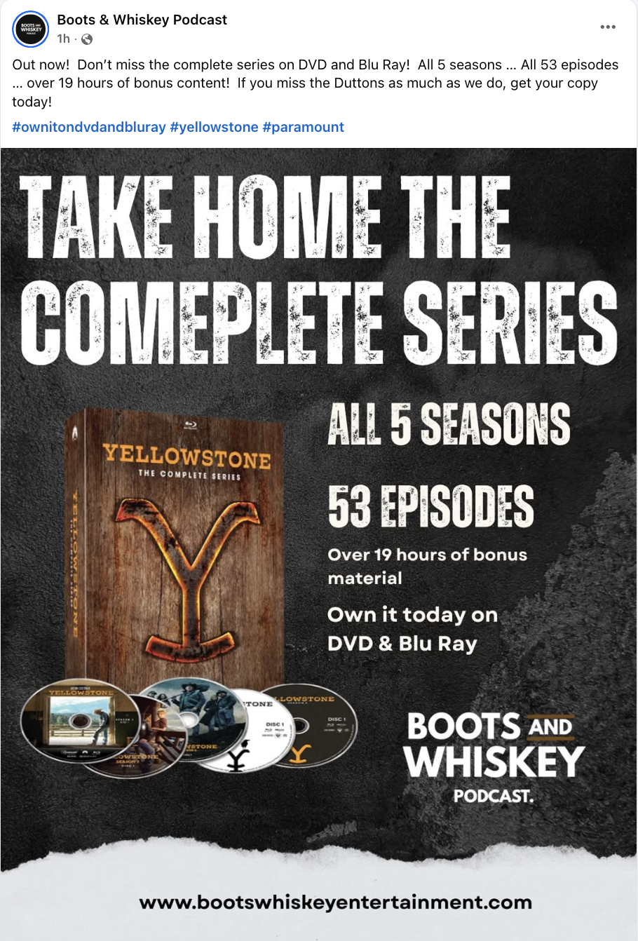 Boots And Whiskey Podcast - Facebook Post